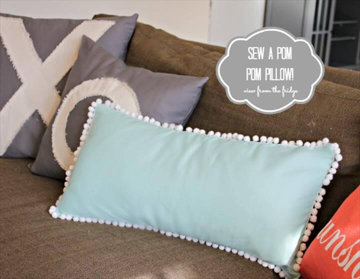 Sew a Pom Pom Pillow 