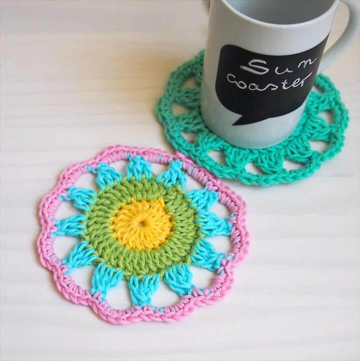 Sun Coaster Crochet Doily