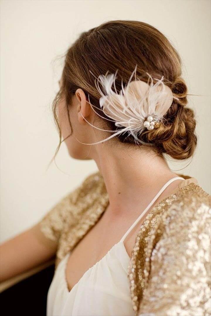 14 DIY Feather Hair Accessories Suggestions