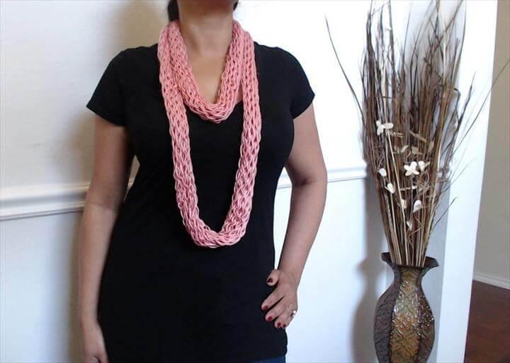 no crochet or knit scarf