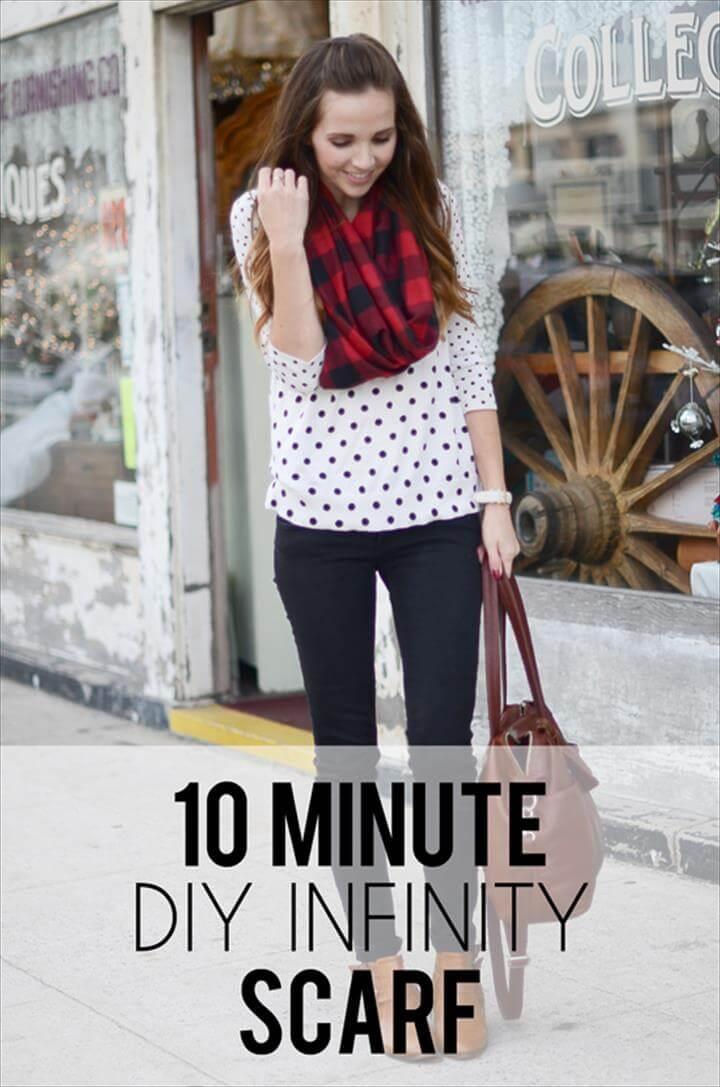 10 Minute DIY Infinity Scarf Babble