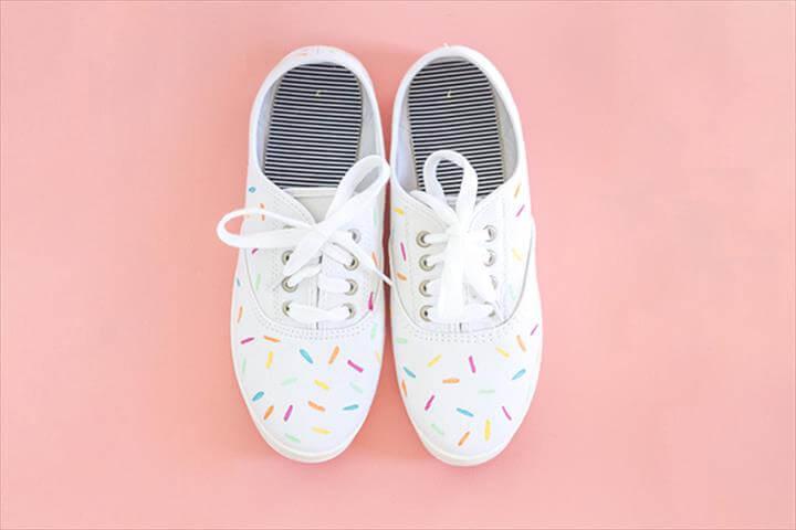 Image result for DIY Sprinkle Sneakers DIY Painted Ice Cream Sprinkles Shoes