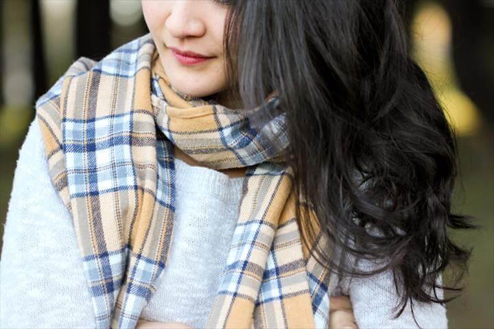 Cozy DIY Flannel Scarves