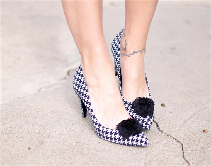 Houndstooth Shoes DIY 