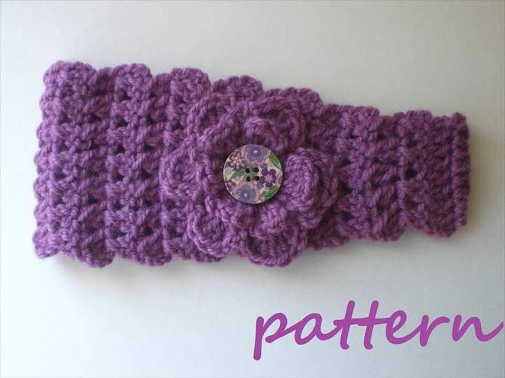 Crochet Headband Earwarmer Pattern