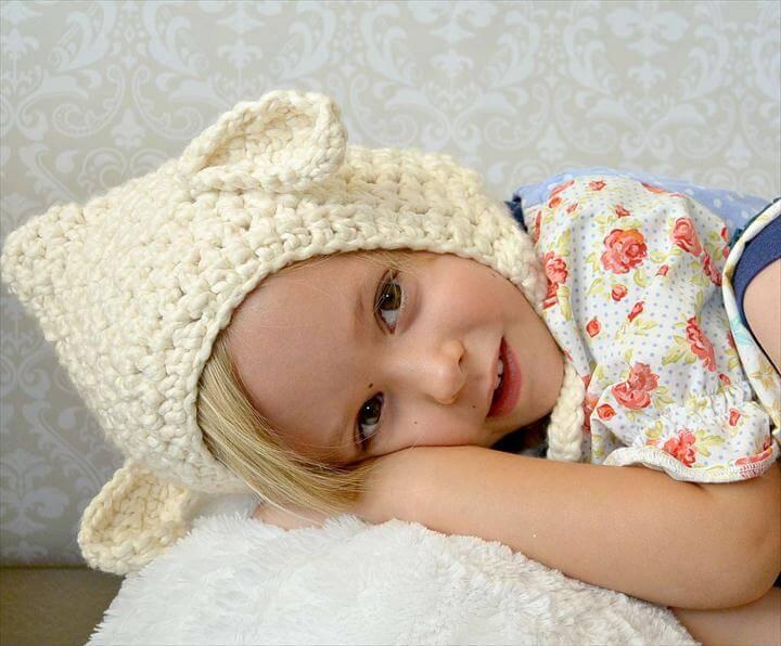 Beginner Toddler Lamb Hat Pattern