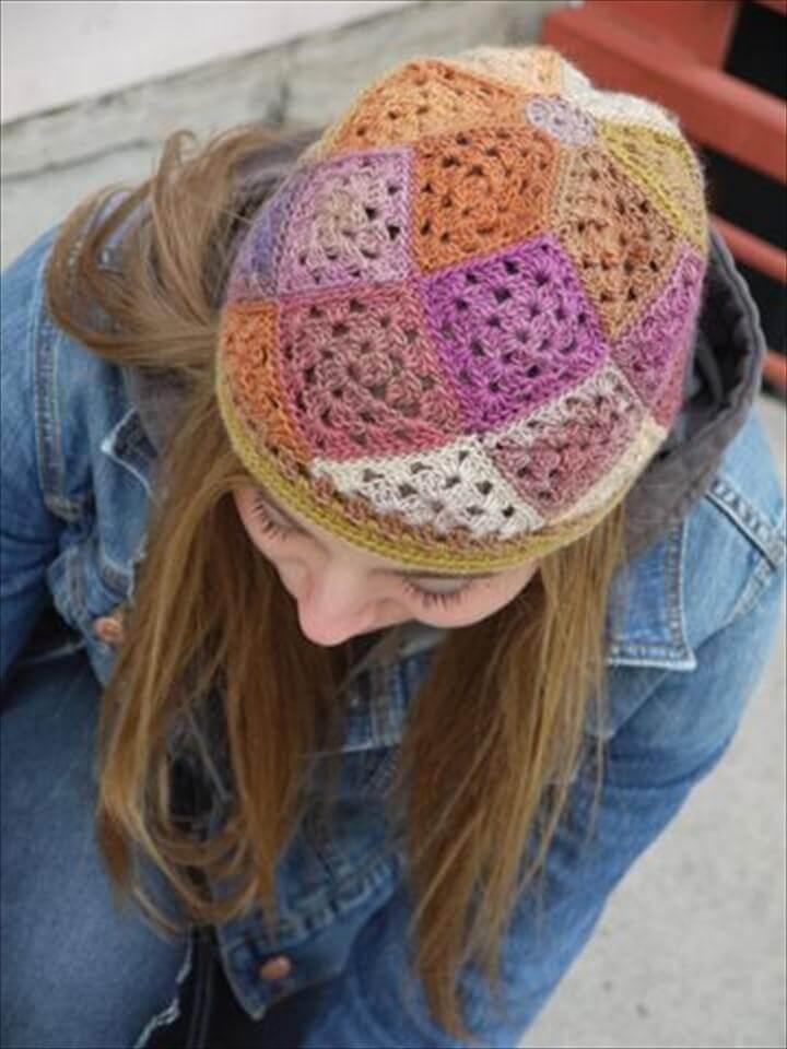 Tessellations hat, free pattern 