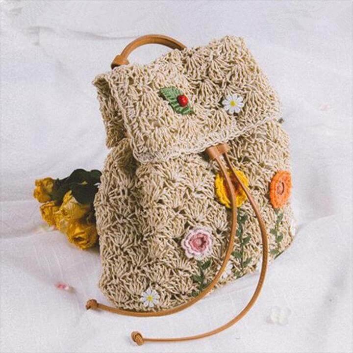 brown crochet purse tutorial
