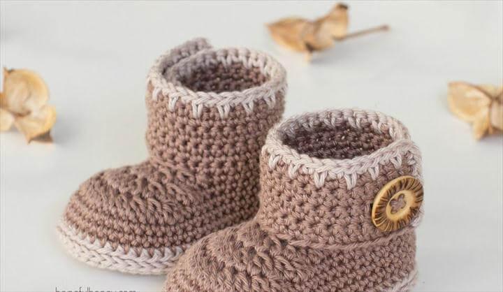 Baby Ankle Booties Free Crochet Pattern