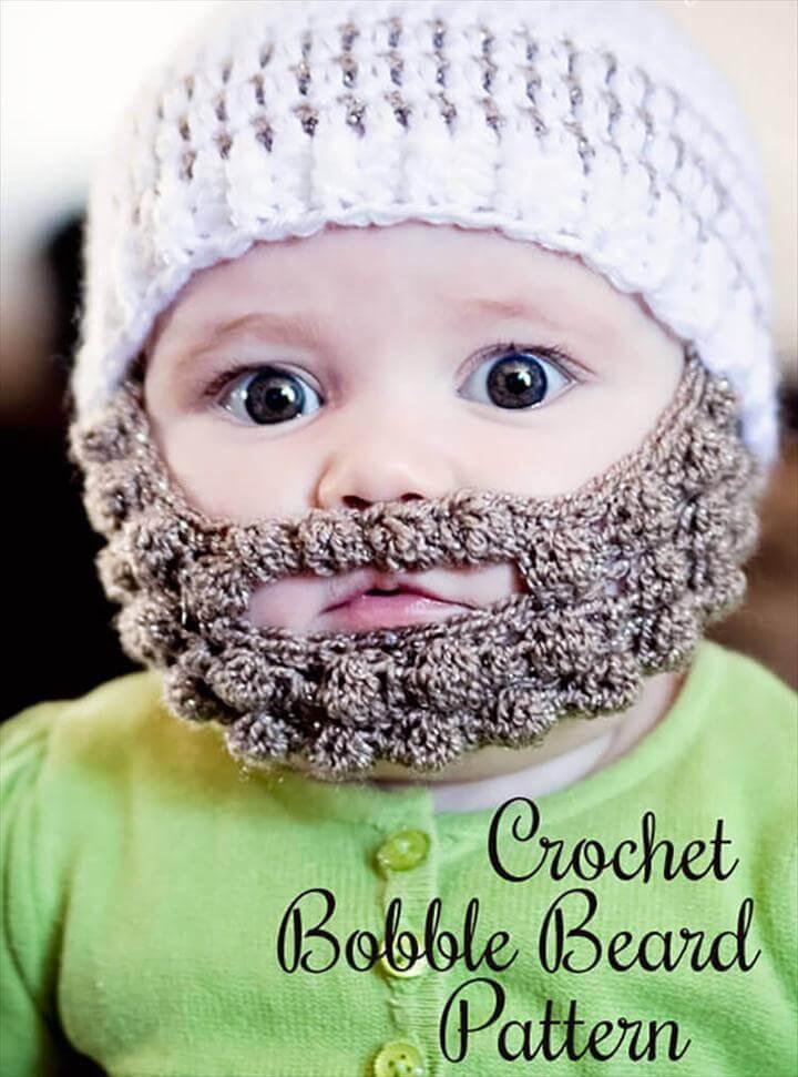  Crochet Bobble Beard pattern