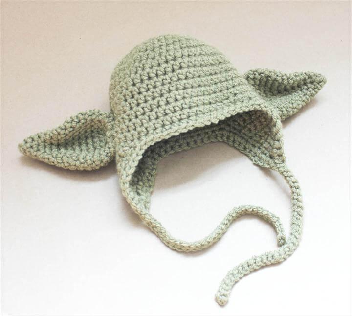 Crochet Yoda Hat