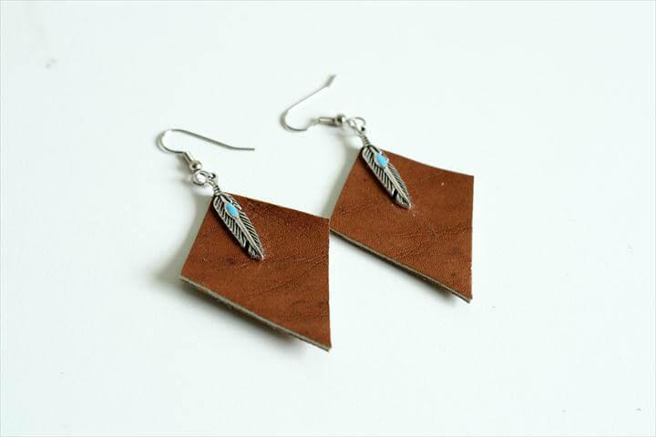 DIY Leather Earrings