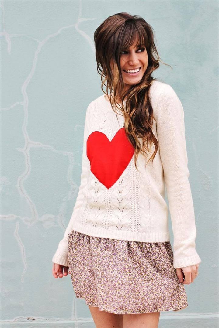 heart sweater