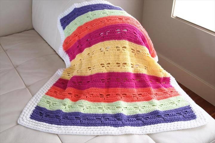 crochet colorful blanket