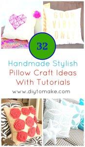 32 Stylish Pillow Craft Ideas With Tutorials