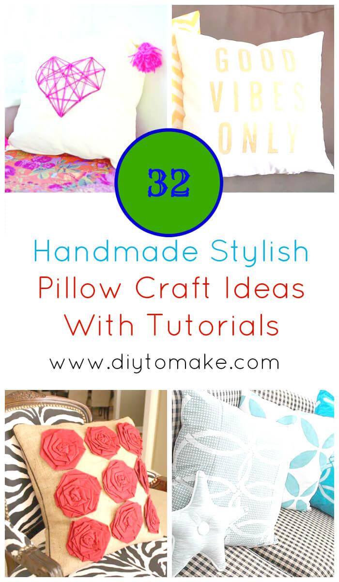 32 Handmade Stylish Pillow Craft Ideas With Tutorials