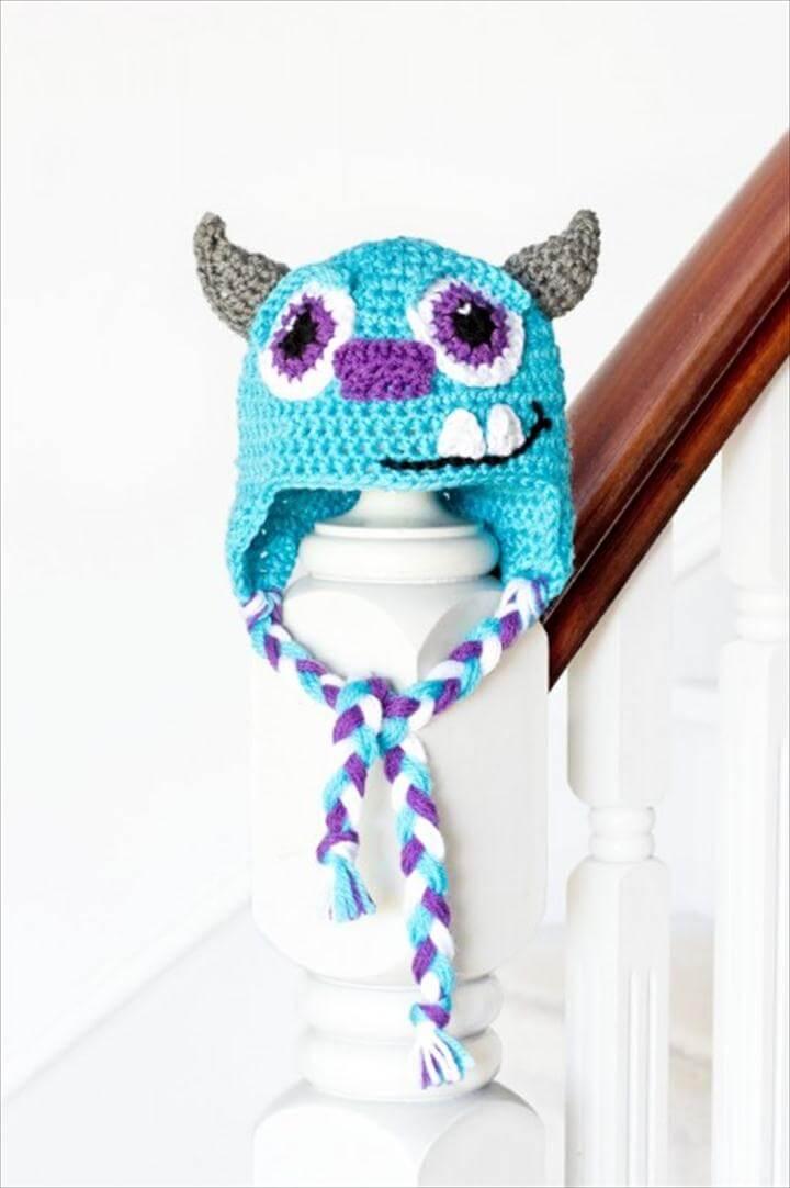 Monsters Inc Sulley Inspired Baby Hat