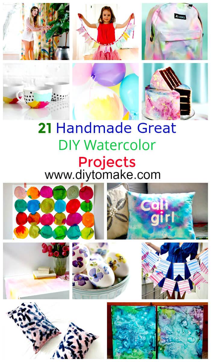 21 Handmade Great DIY Watercolor Projects