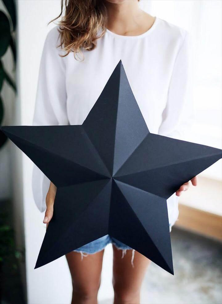 Holiday DIY: 3D Star Decorations / Gift Boxes 