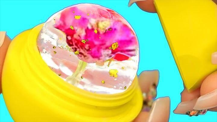 DIY EOS FLOWER JELLY LIPSTICK, Flower Raindrop Cake EOS