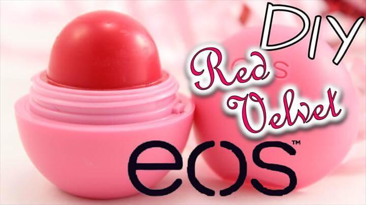DIY EOS Red Velvet Lip Balm