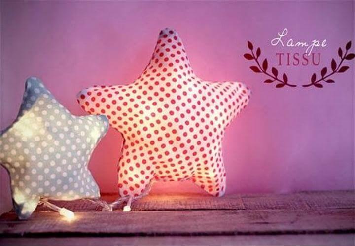 DIY Fabric Star Lights