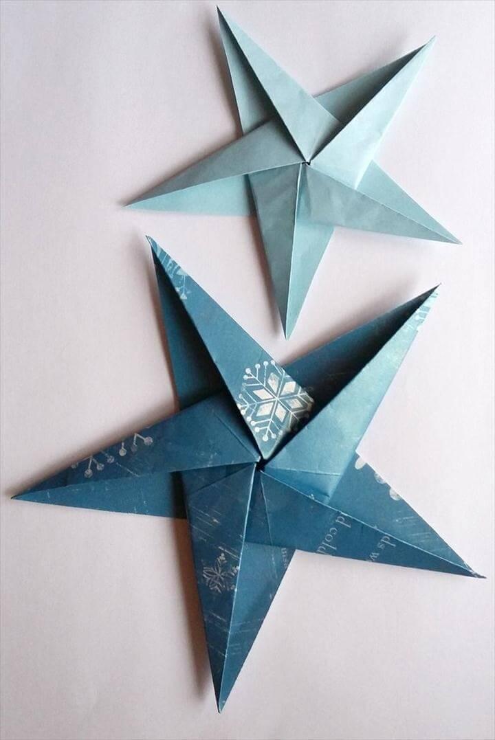  Folded Paper Christmas Decorations
