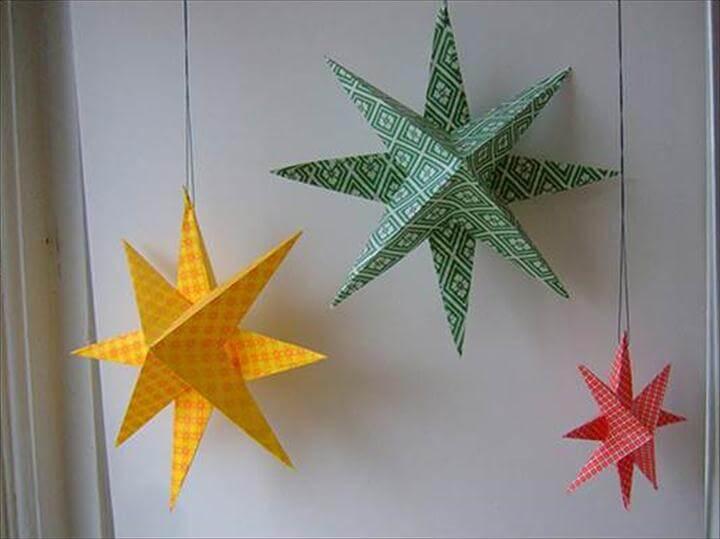 DIY Easy Paper Star Decor