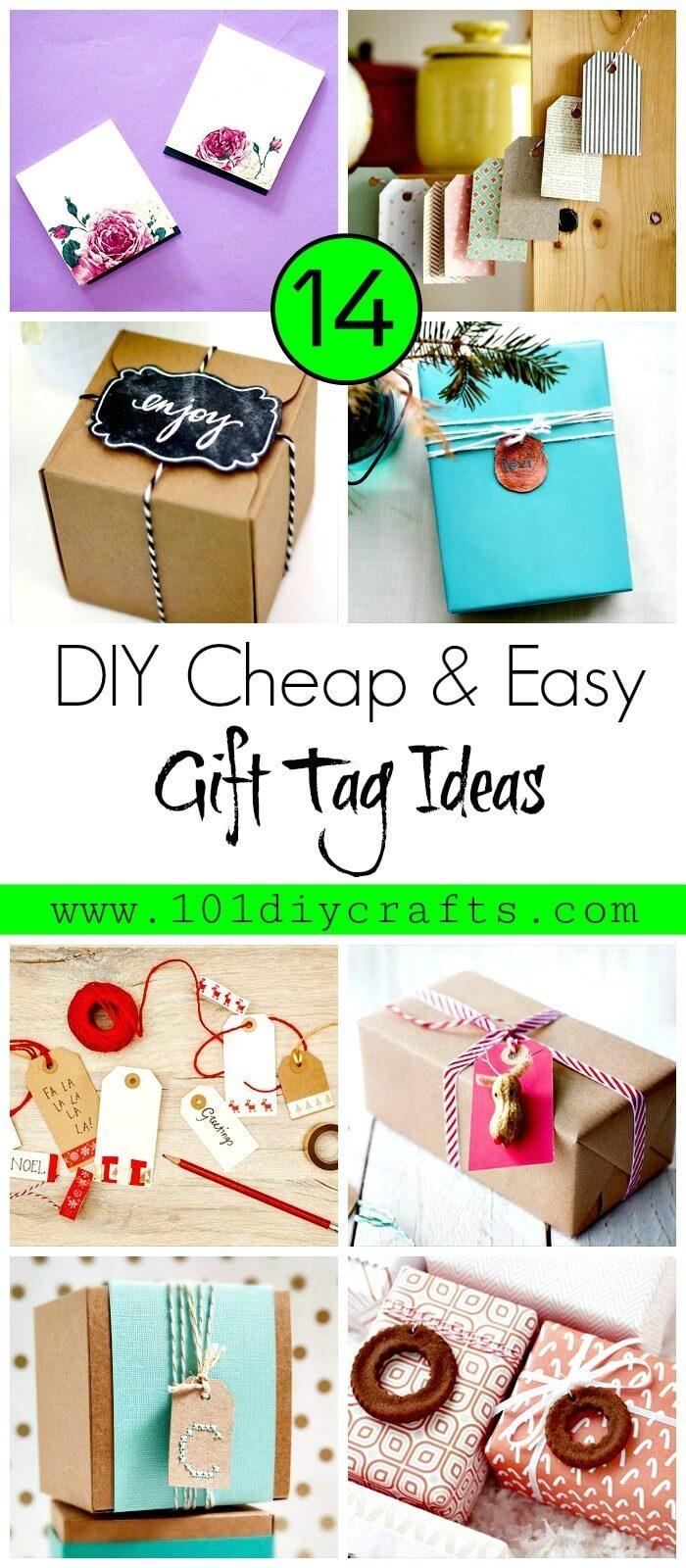14 DIY Cheap & Easy Gift Tag Ideas