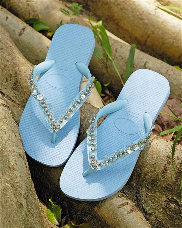 DIY flip flop ideas with beads