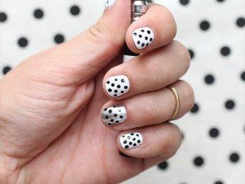 DIY polka dots nail art ideas