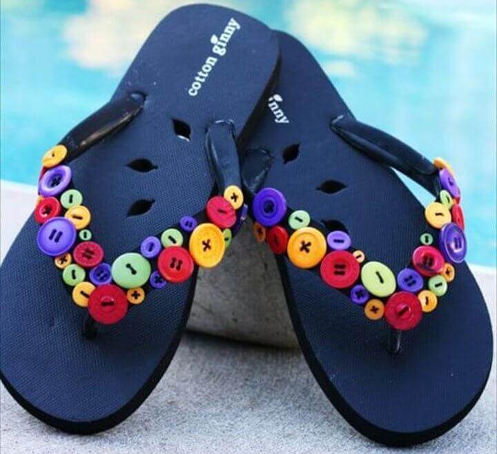 button flip flops