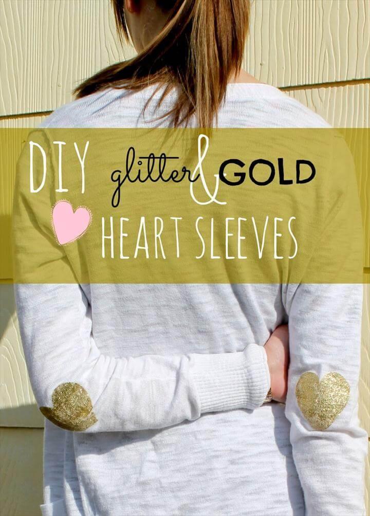 diy elbow patch, heart elbow patch