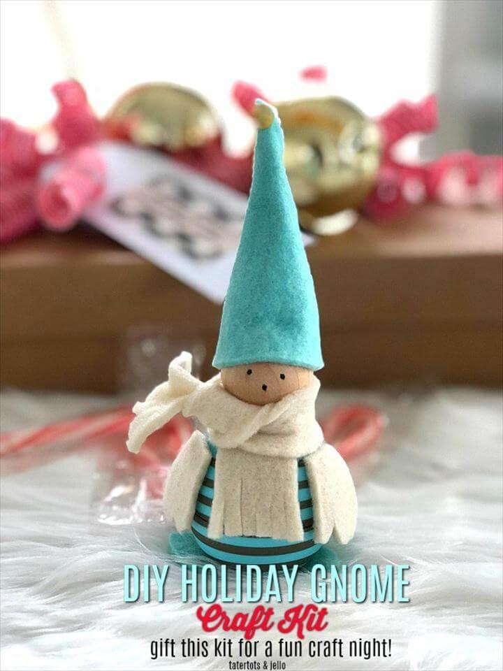 DIY Holiday Gnome Craft Kit Gift Ide