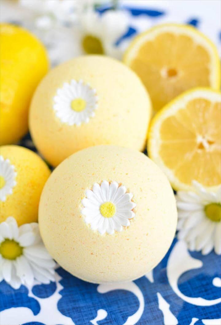DIY Lemon Bath Bomb