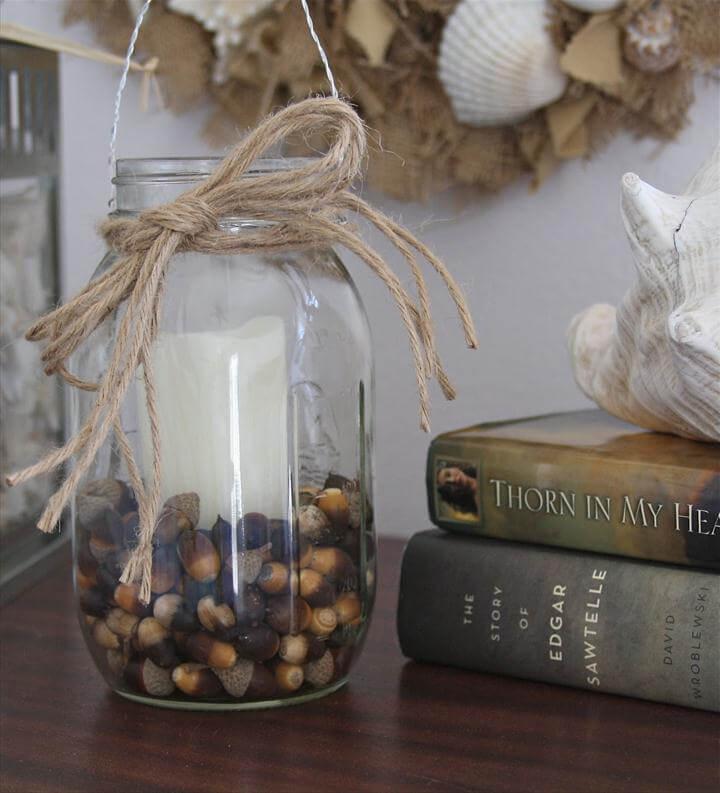 DIY Mason Jar Candle Holder