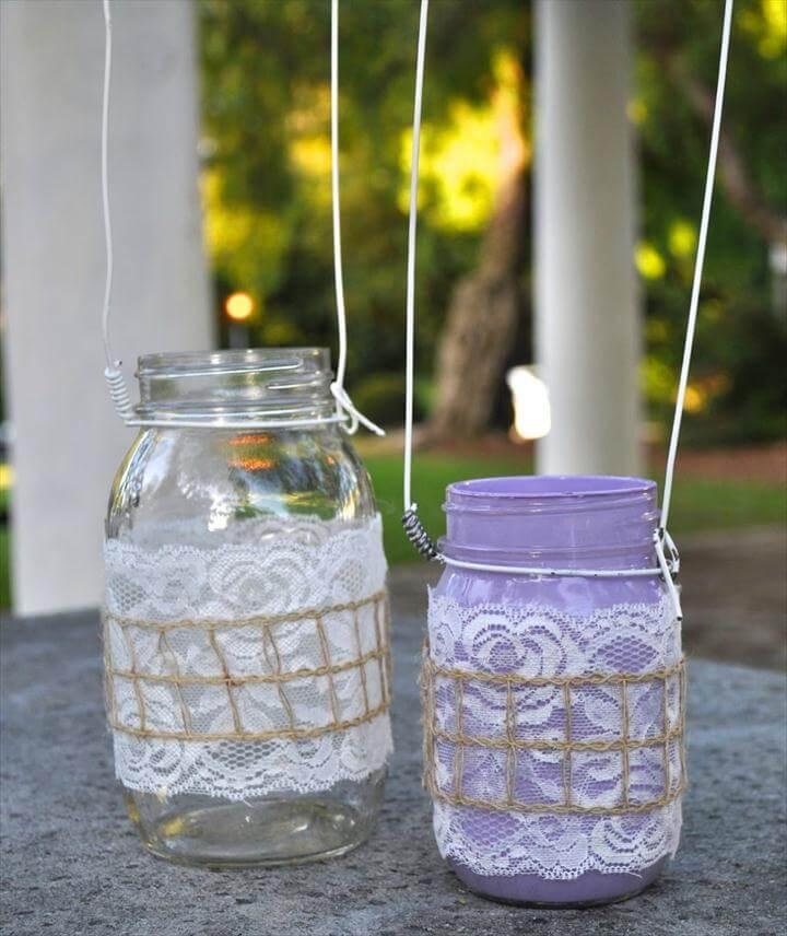 DIY Mason Jar Lanterns