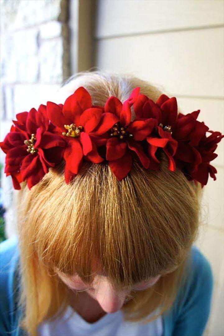 Poinsettia Headband