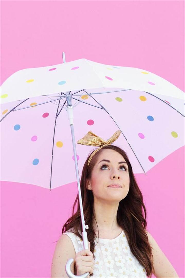 DIY Umbrella - Cute Summer Projects. Polka Dot