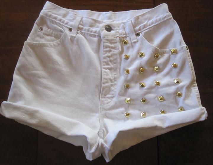 DIY Studded Shorts