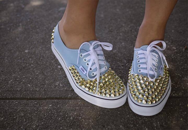 DIY Studded Sneakers