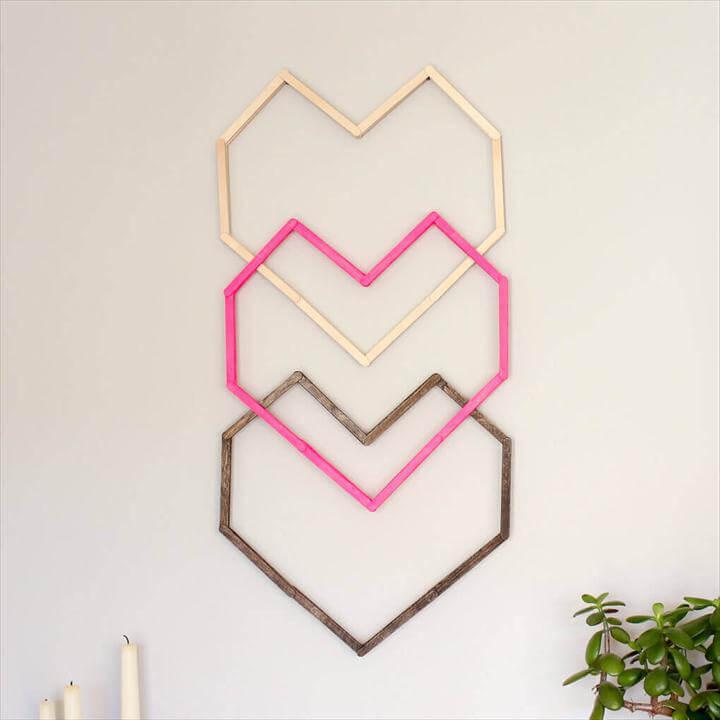 This graphic, modern DIY wall art idea is perfect for a hip nursery, bedroom