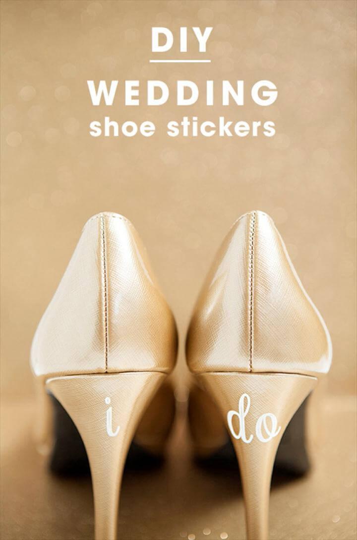 wedding shoes decals