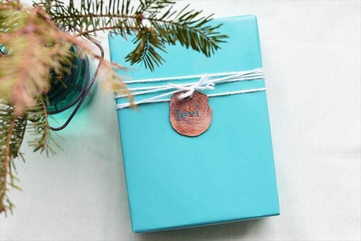 amazing wooden gift tag