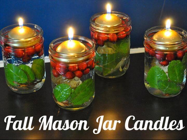 decorative candles, mason jar candles