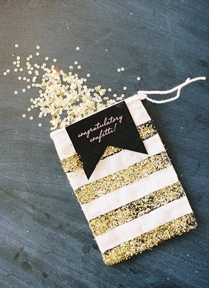 DIY: All things glitter for your wedding day! Glitter Wedding Confetti