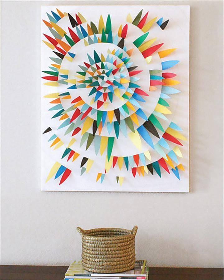 Paper Scrap 3D Wall Art