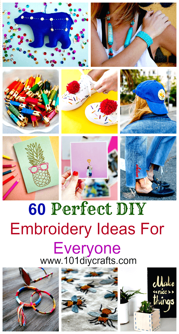 60 Perfect DIY Embroidery Ideas For Everyone