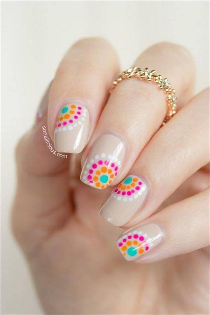 Cute Polka Dot Nail Designs