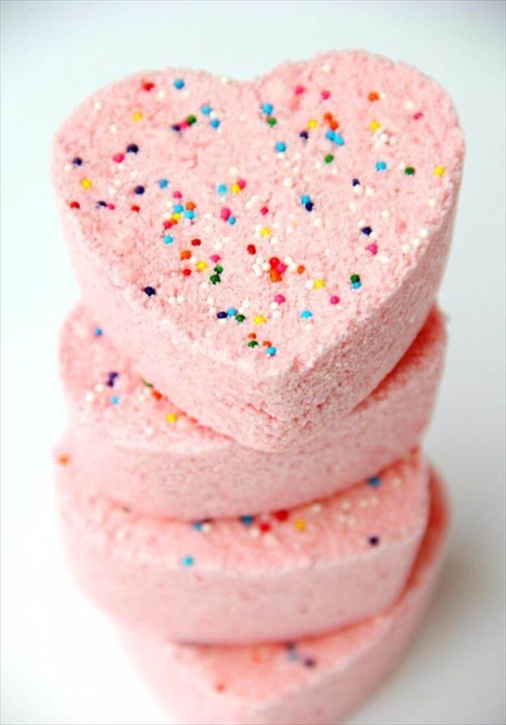 Cool DIY Bath Bombs to Make At Home - Rainbow Sprinkle Bath Bombs - Recipes and